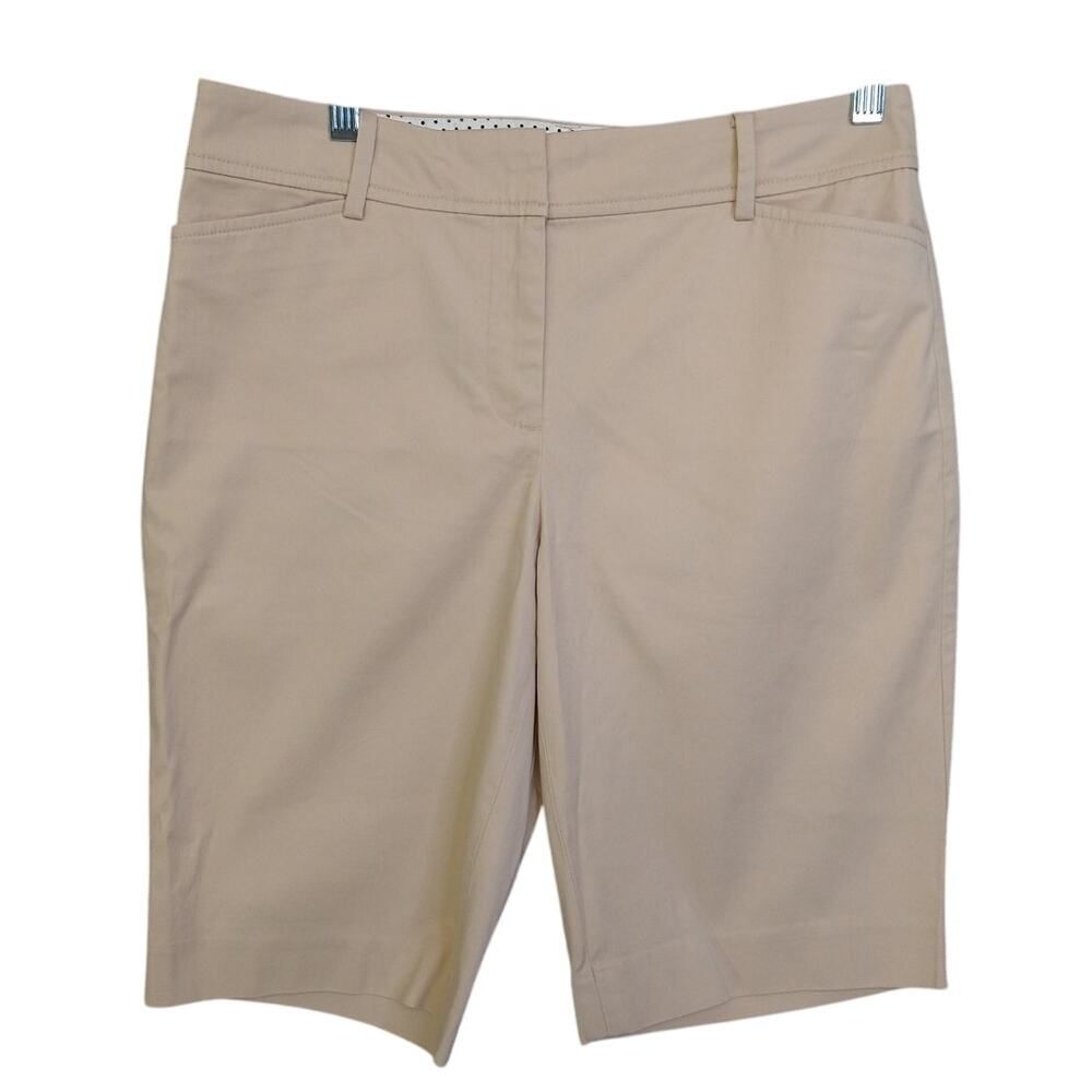 Talbots Perfect Shorts Size 4 Tan Cotton Summer Casual